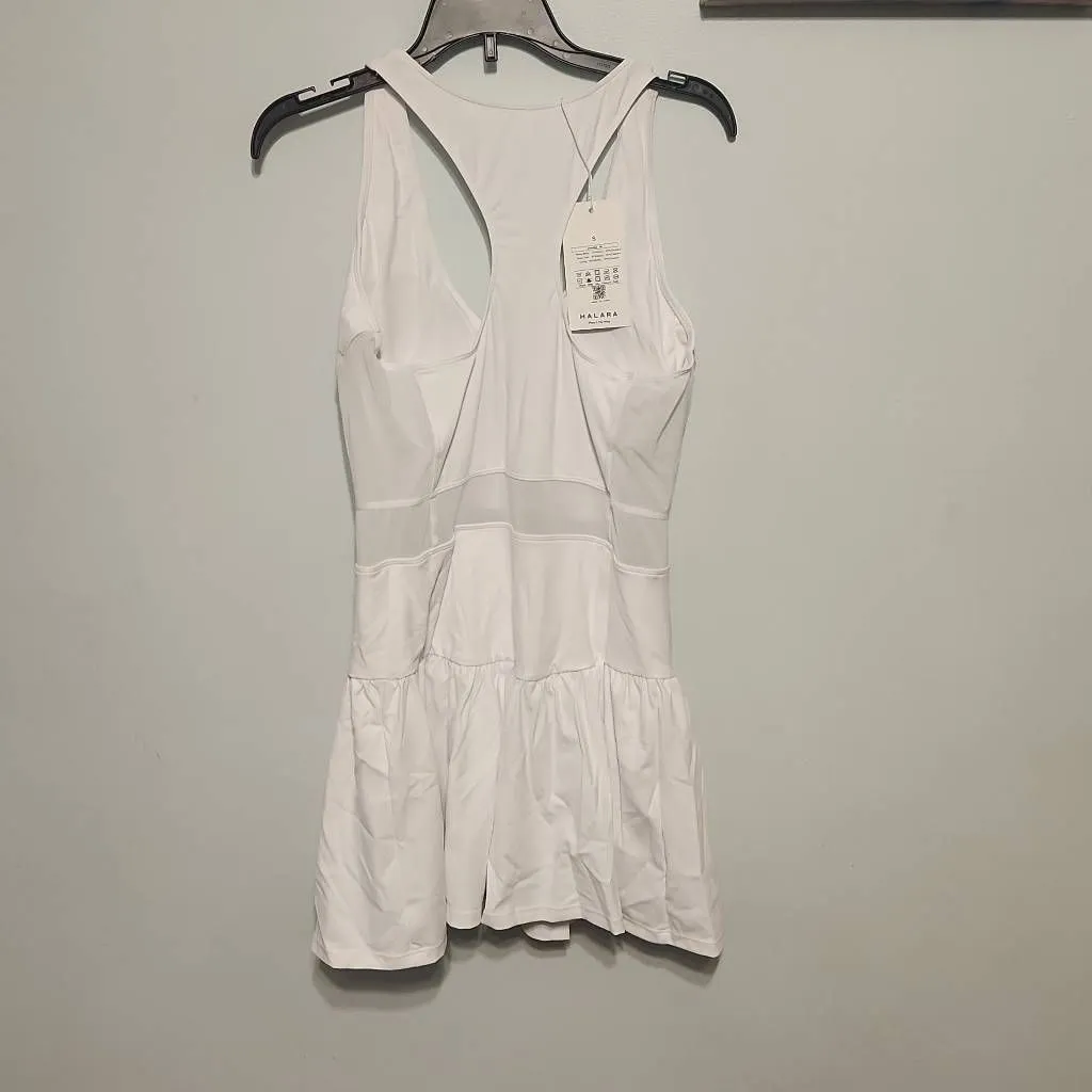 NWT HALARA size S Mesh Cut Out Racerback Tennis Dress Built in Shorts - Image 6