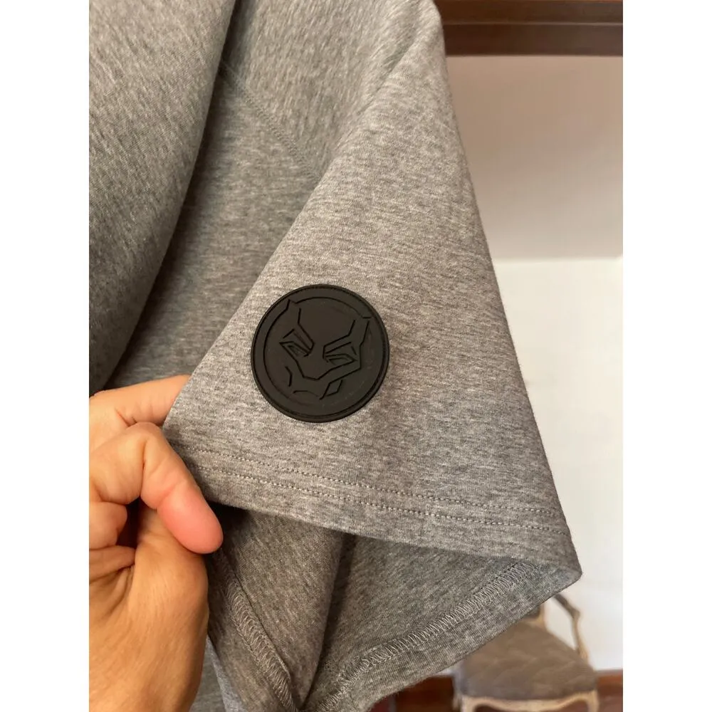 Marvel Black Panther Wakanda Forever x Black athletics cropped hoodie XL - Image 6