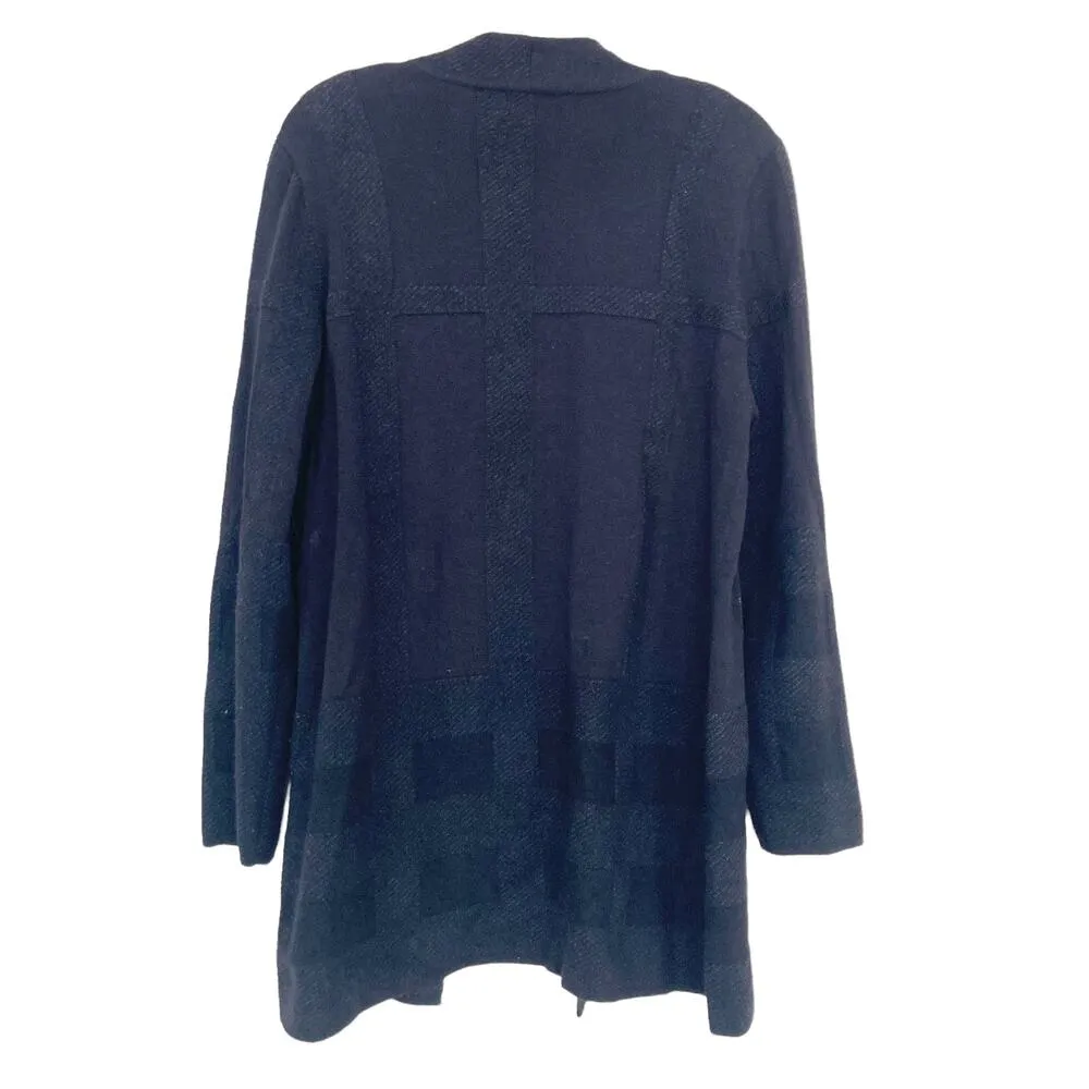 Eileen Fisher Merino Wool Open Front Cardigan Sz M - Image 5