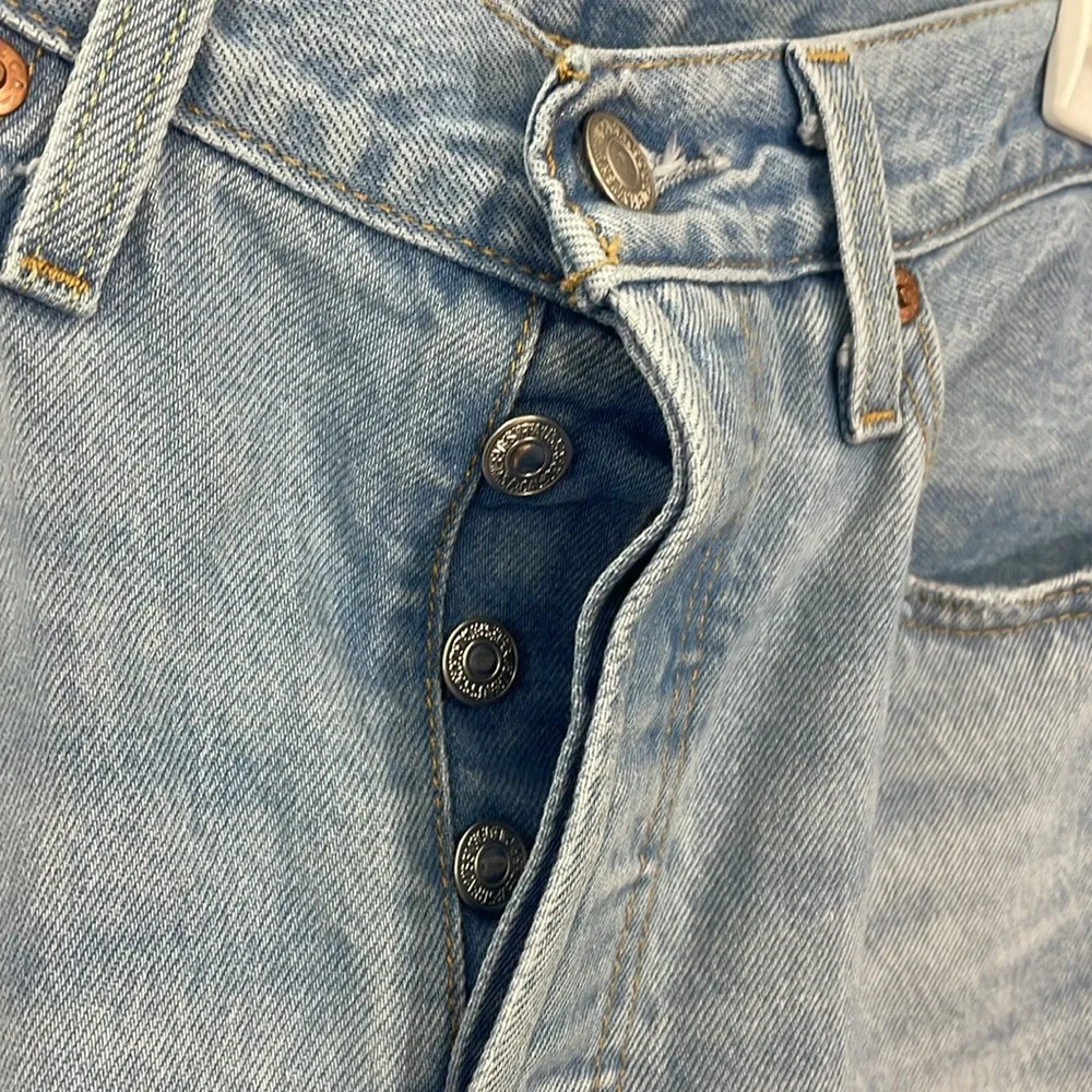 Levi’s 501 Premium Denim High Waisted Straight Crop Jeans - Image 3