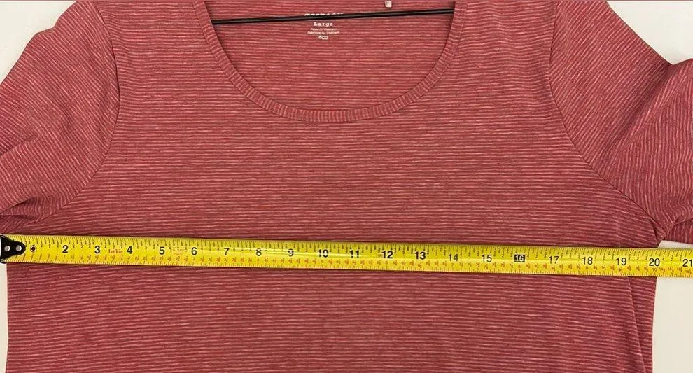 Toad & Co Swifty LC Tunic Dress Pockets pink stripe print L - Image 5