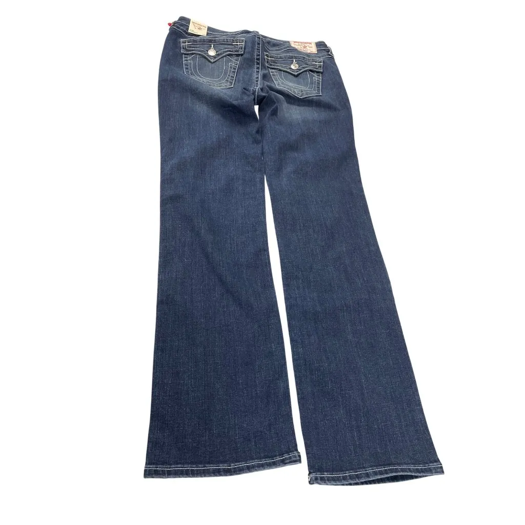 True Religion Womens Blue Super Stretch Slim Straight SIze 33 SKU 9278 - Image 10