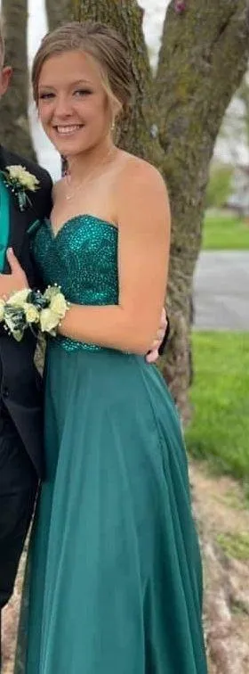 Prom Dress Strapless - Image 4