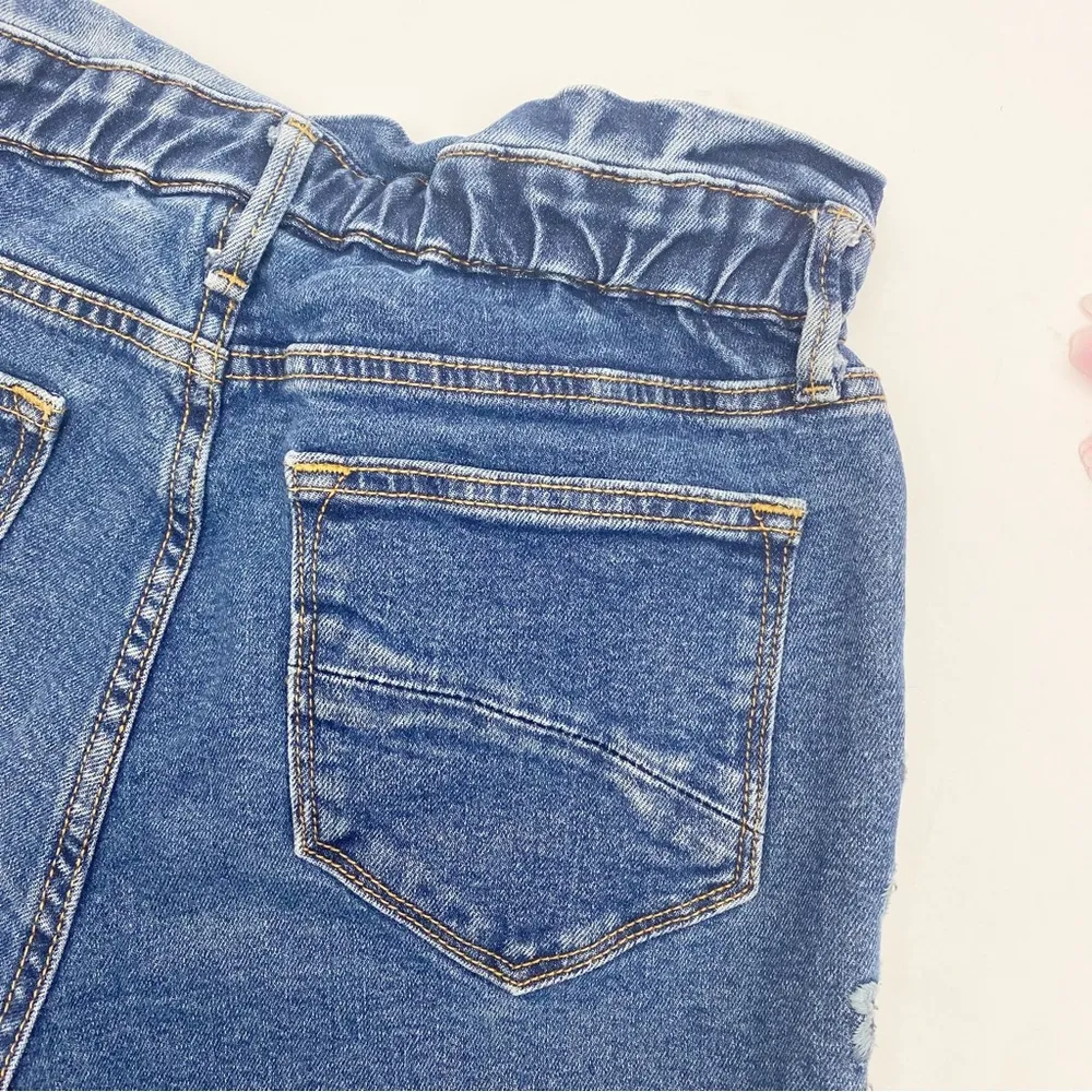 Driftwood Elon Tapered Skinny Paper Bag Waist Floral Embroidered Jeans Daylight - Image 11