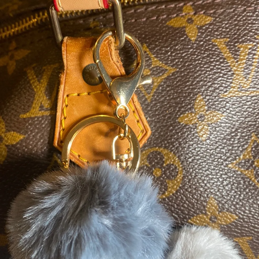 Bag / Purse Pompoms Charm #133 Gray - Image 3