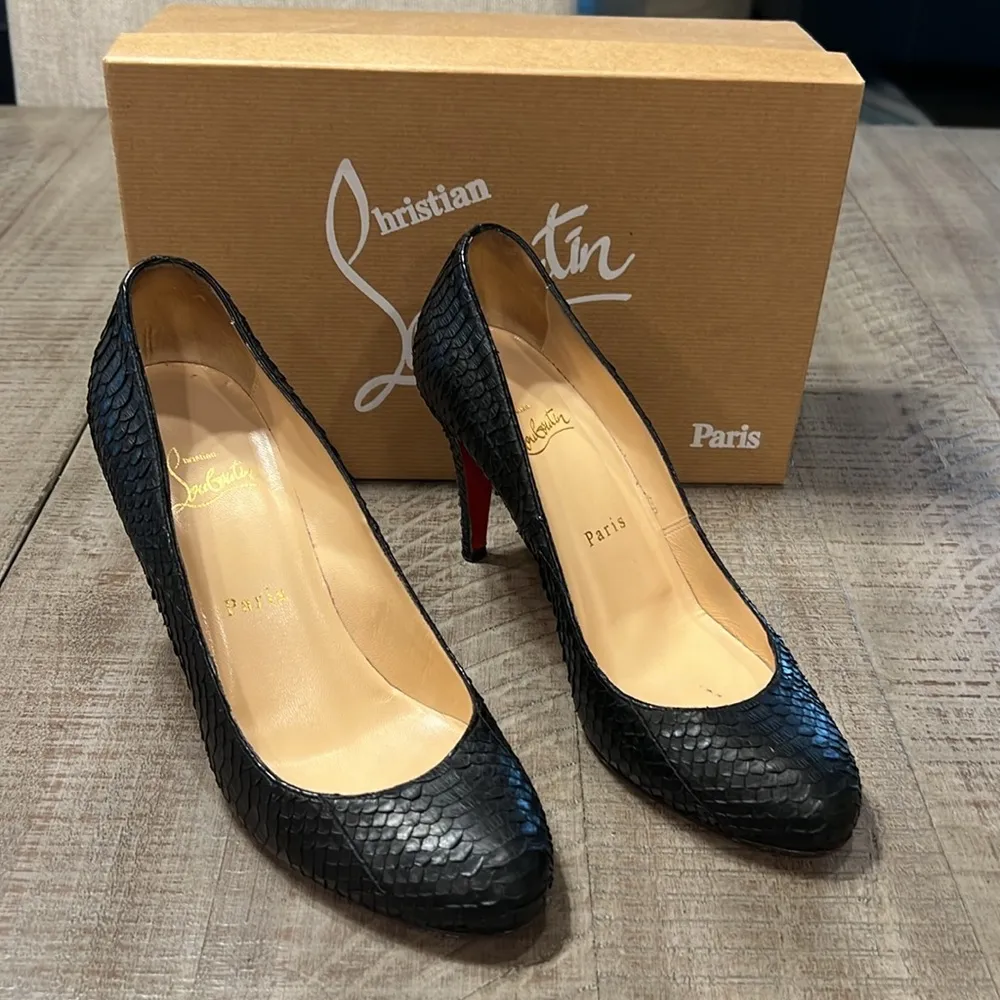 Christian Louboutin women’s Ron Ron Watersnake Opaco pump - Image 2