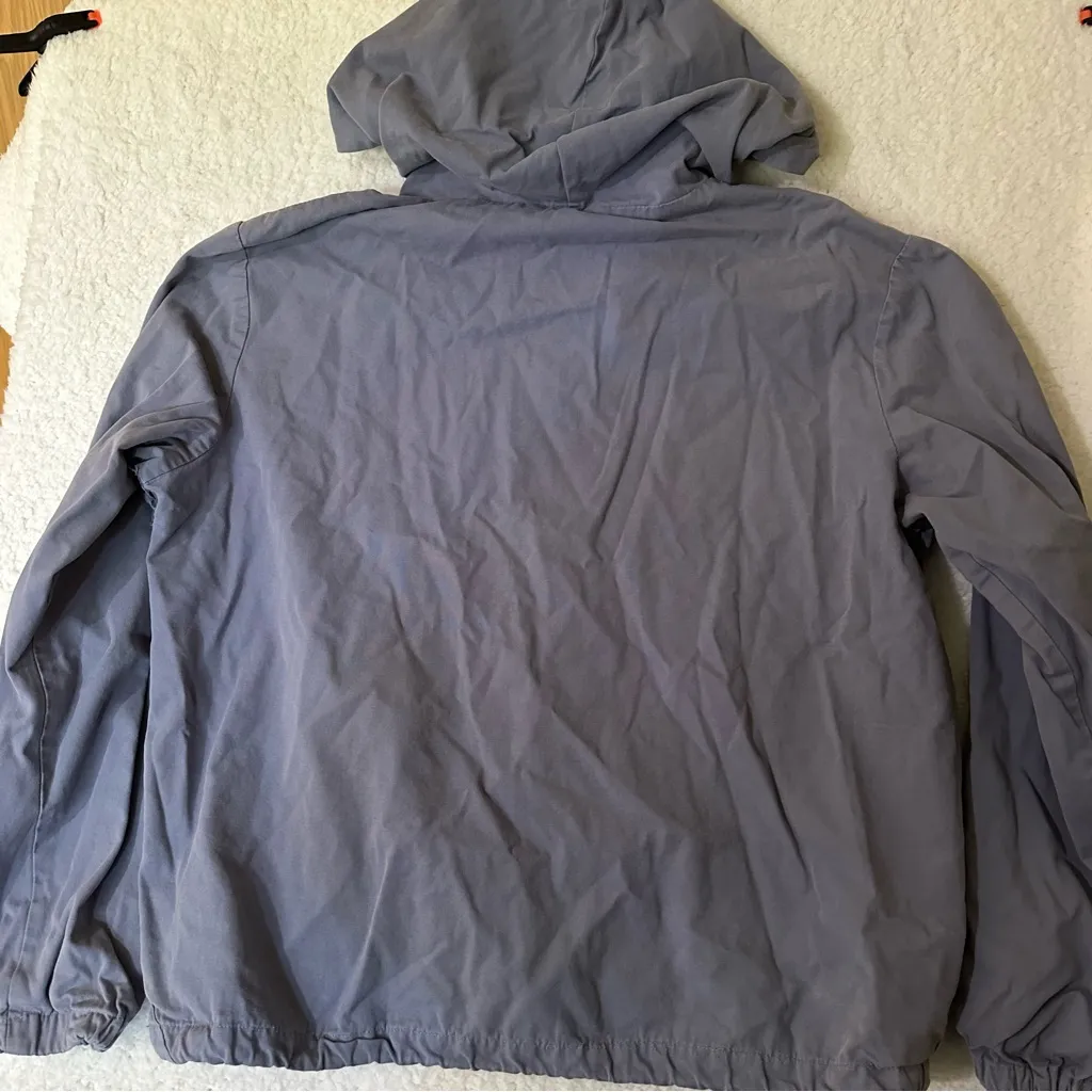 Brandy Melville John Galt Cornflower Blue Zip Up Jacket - Image 3