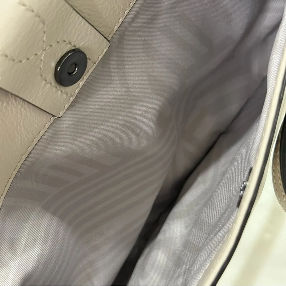 Rebecca Minkoff Darling Shoulder Bag Crossbody Clutch Leather Cream Boho Western - Image 12