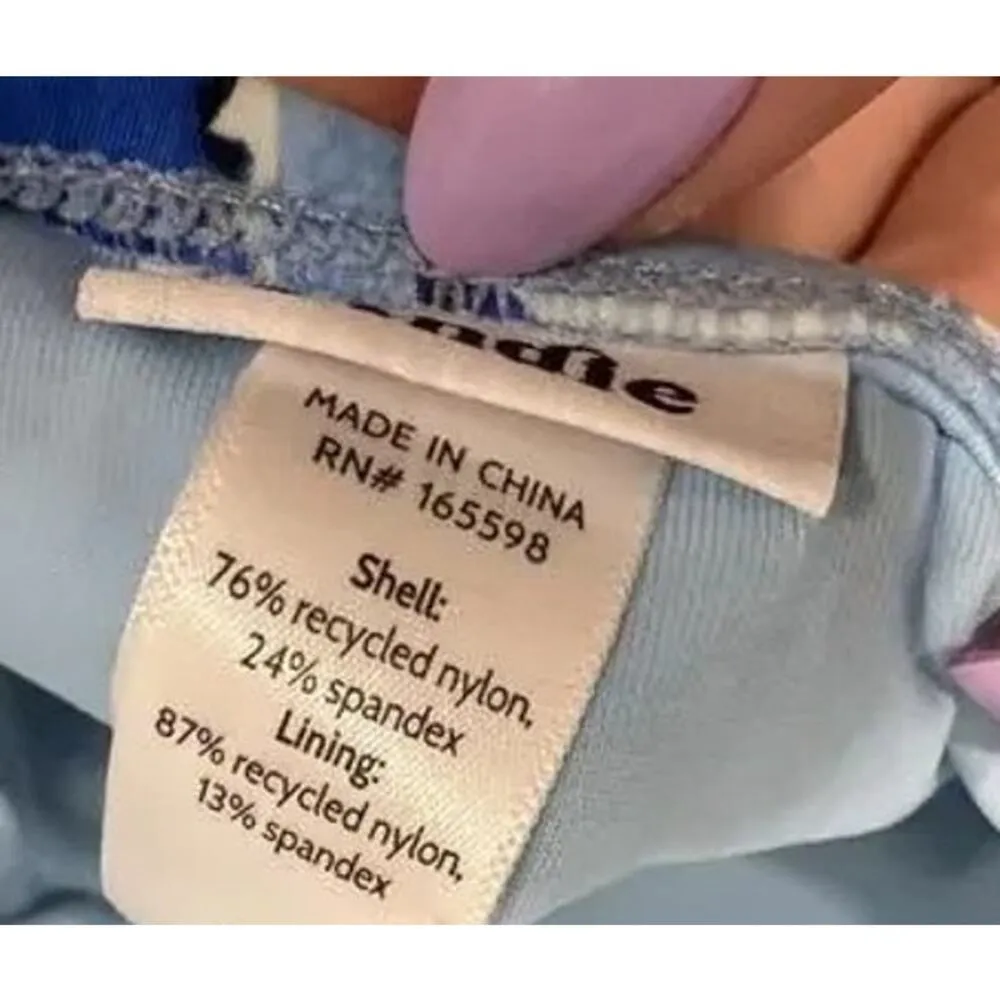 NWT Andie The Amalfi Ultimate Timeless  One Piece Swimsuit Suit S Floral Blue - Image 10