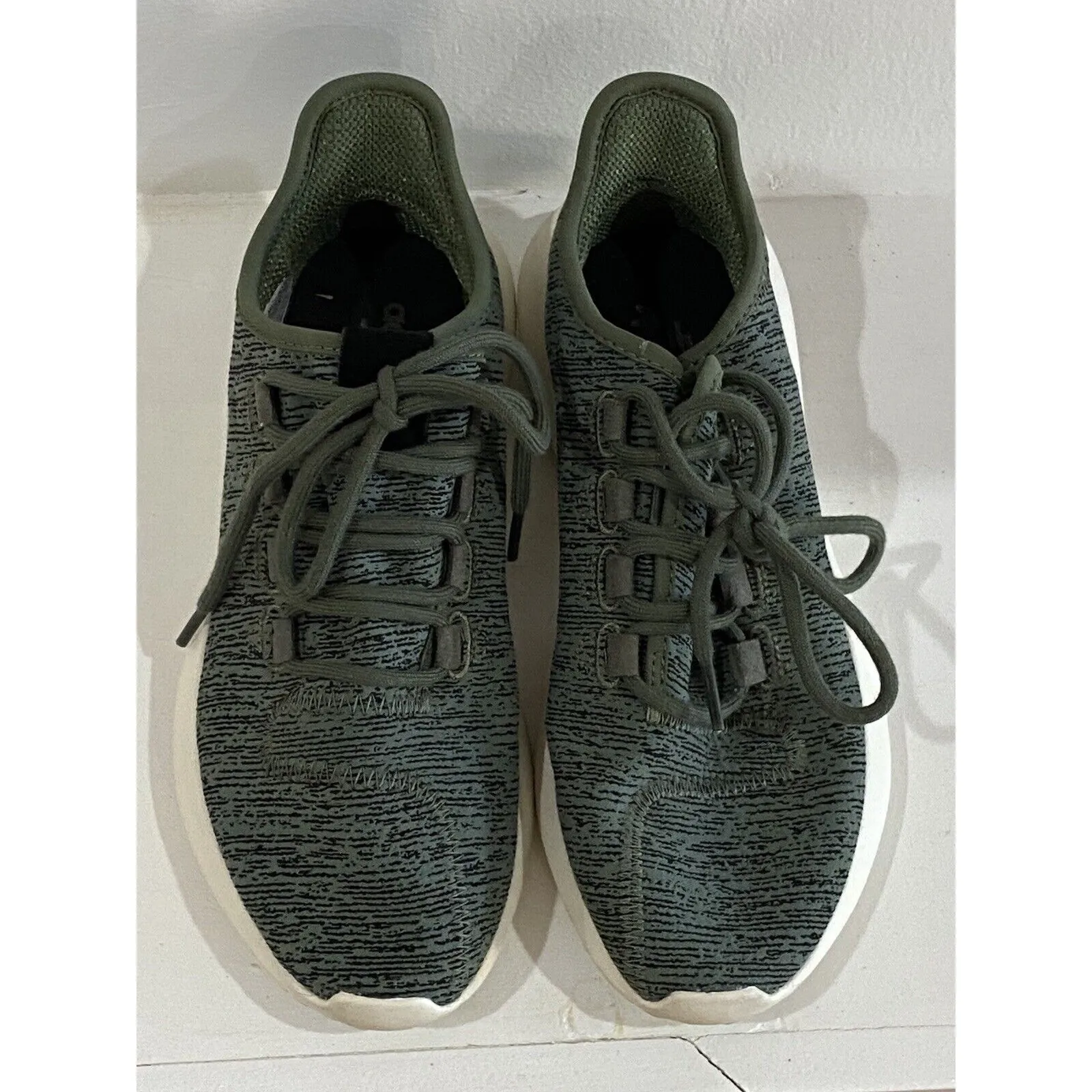 Adidas Tubular Shadow Running Shoes Women's Size 7 Heathered Green Athletic - Image 2
