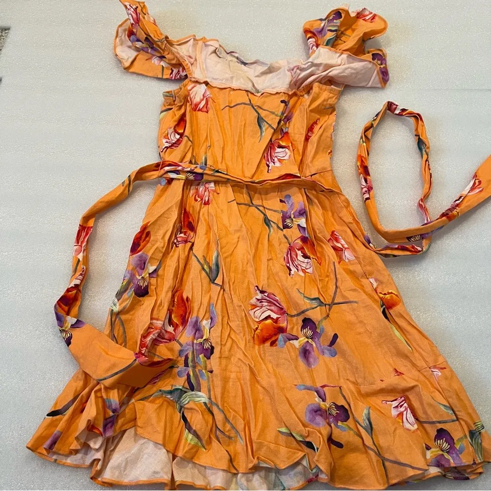 Privacy Please Bellview Mini Dress in Orange - Image 3