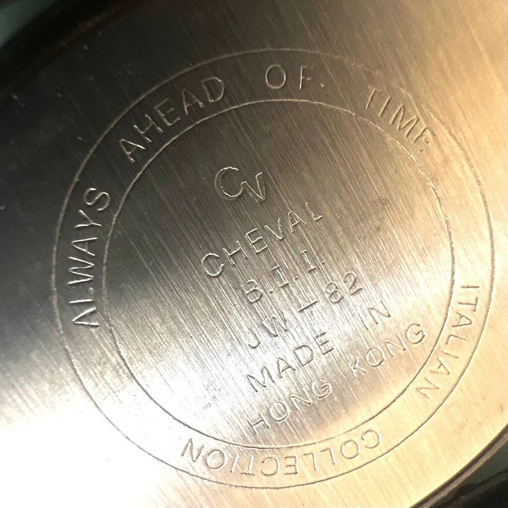 Vintage Cheval Quartz Agate Stone Cuff Watch - Image 10