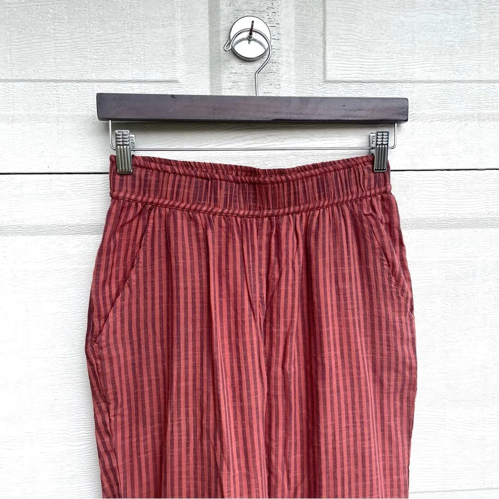 Sundry Evereve Womens Pants Stripe Summer Lounge Trousers Cotton Pockets Small - Image 4