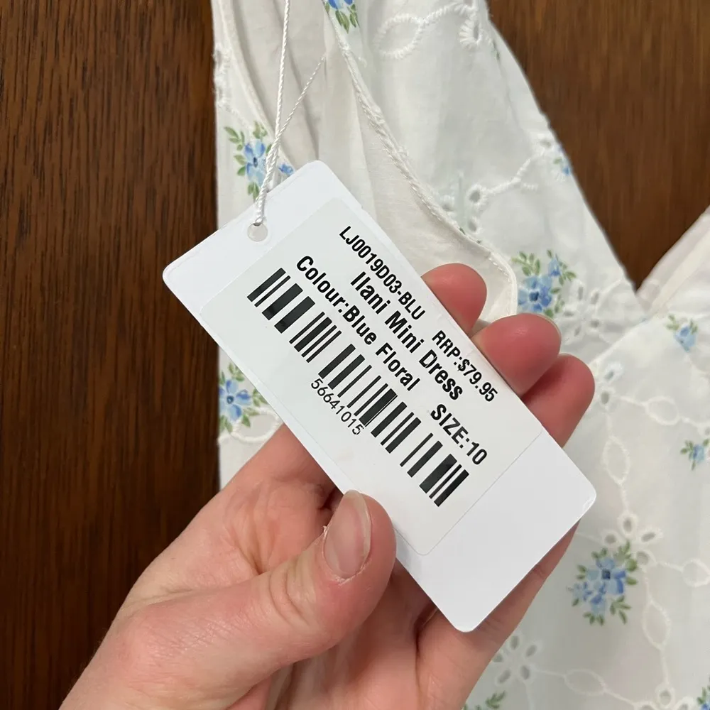 Billy J White Floral Mini Dress - Image 7