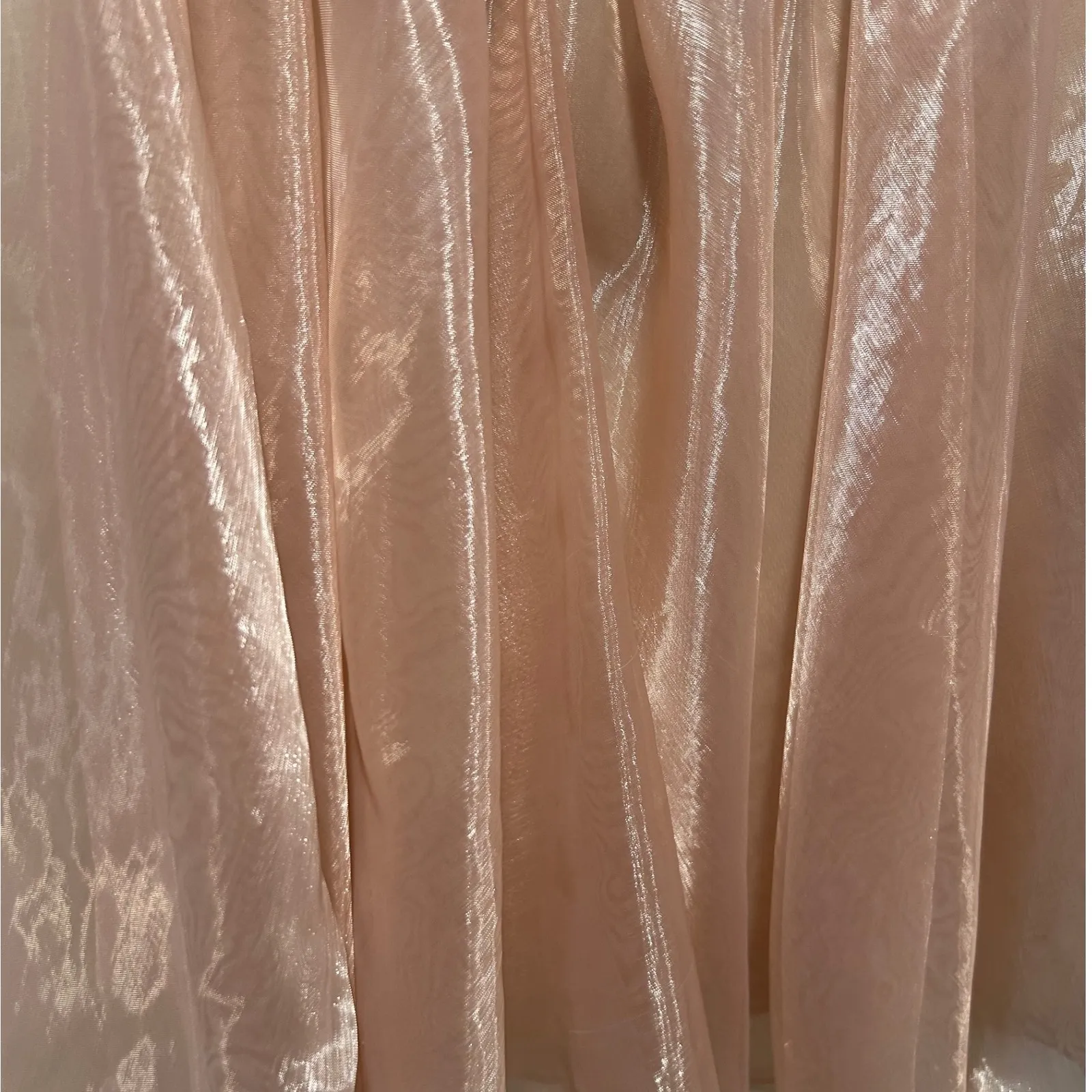 Abby Paris Lace Rhinestone Pearl Strapless Mini Dress Party Cocktail Prom Size 8 - Image 4