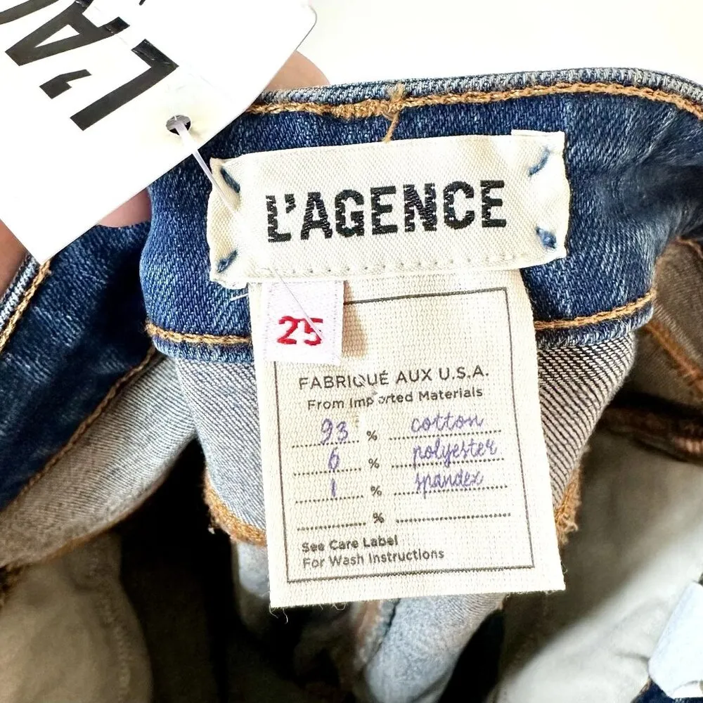 NWT L'AGENCE Marka Straight Jean in Monterey - Size 25 - Image 4