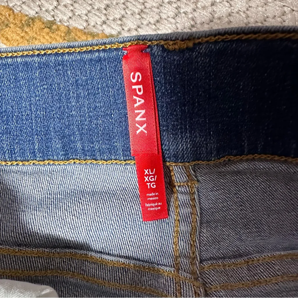 Spanx NWOT Seamed Front Hi-Rise Wide Leg Jeans XL | Vintage Indigo - Image 5