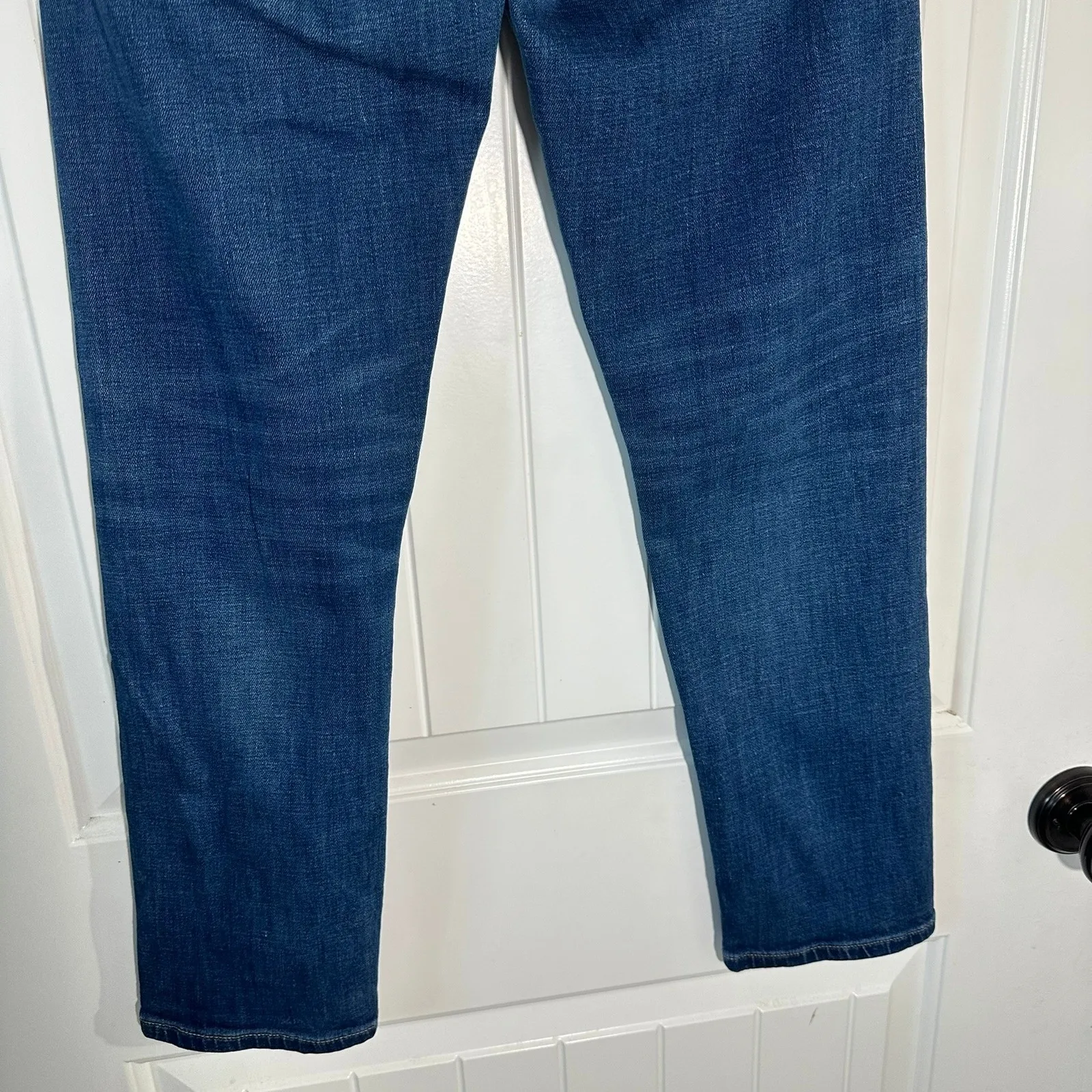 Anthropologie Pilcro Slim‎ Boyfriend Blue Jeans Distressed Mid Rise Size 27 - Image 6