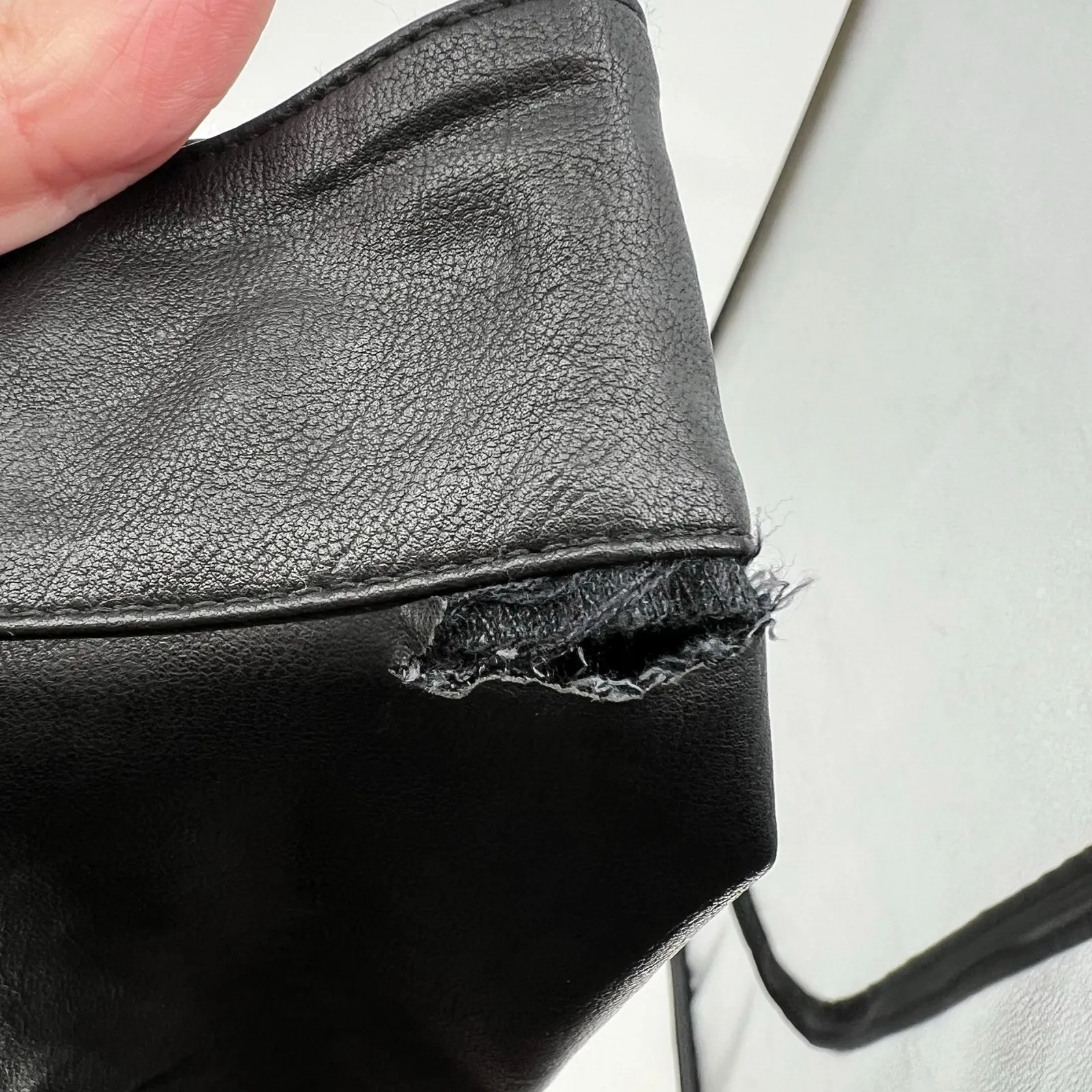 Free People we the free Sasha Croped Kick Flare Vegan Faux Leather Pants size 4 - Image 11