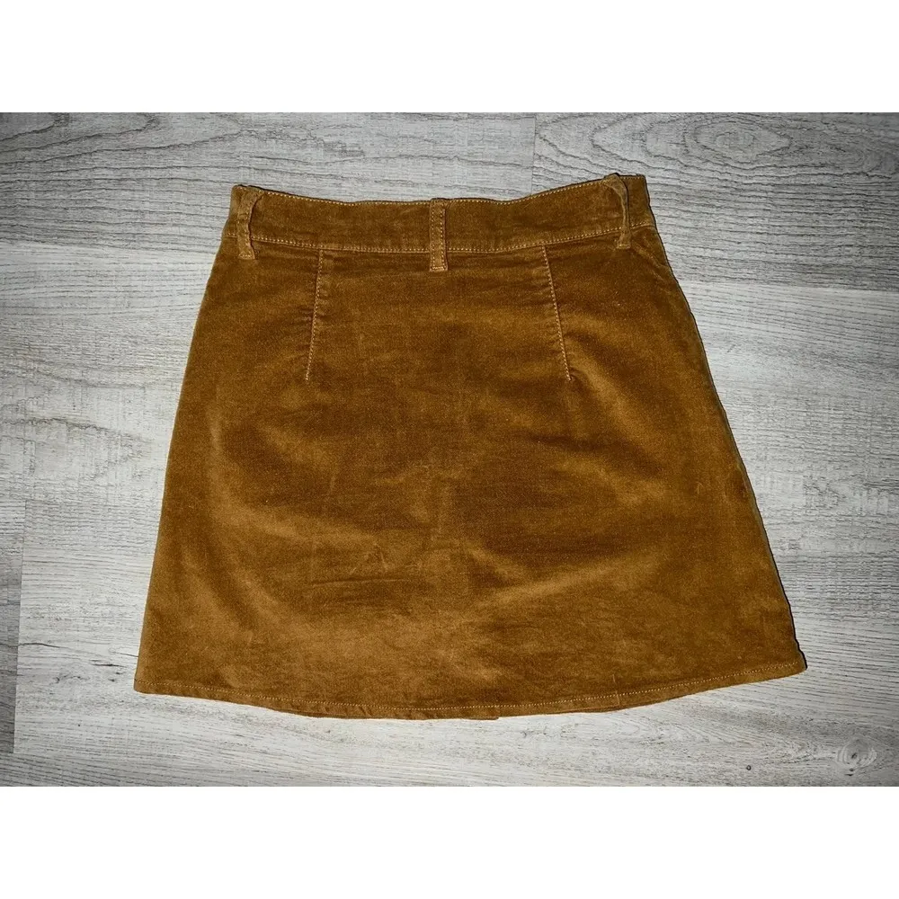 Brandy Melville Skirt Women's S Brown Mini Reg Fit Size Small S - Image 2