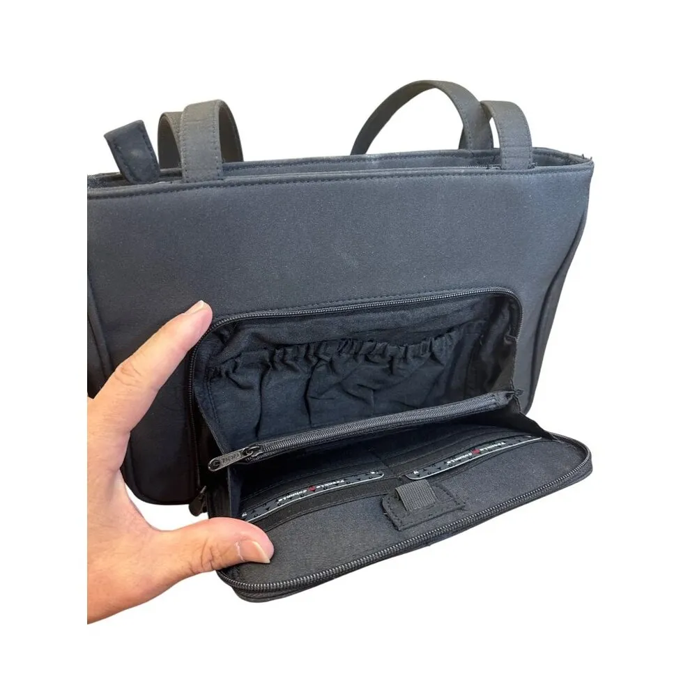 Frankie Johnnie womens black quilted Shoulder hand bag SKU8145 - Image 10