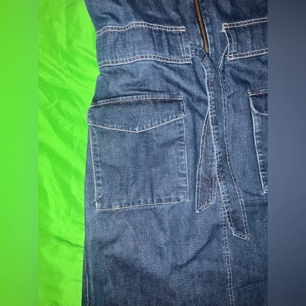 NWT 100% Cotton J.Crew Denim Midi Dress size 2 - Image 6