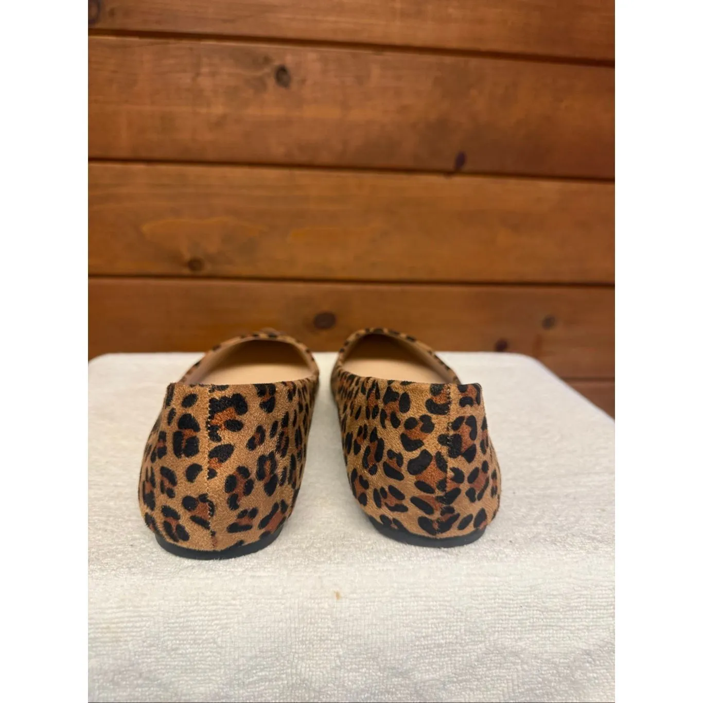 Shein leopard print ballet flats Sz 11 NWOT - Image 3