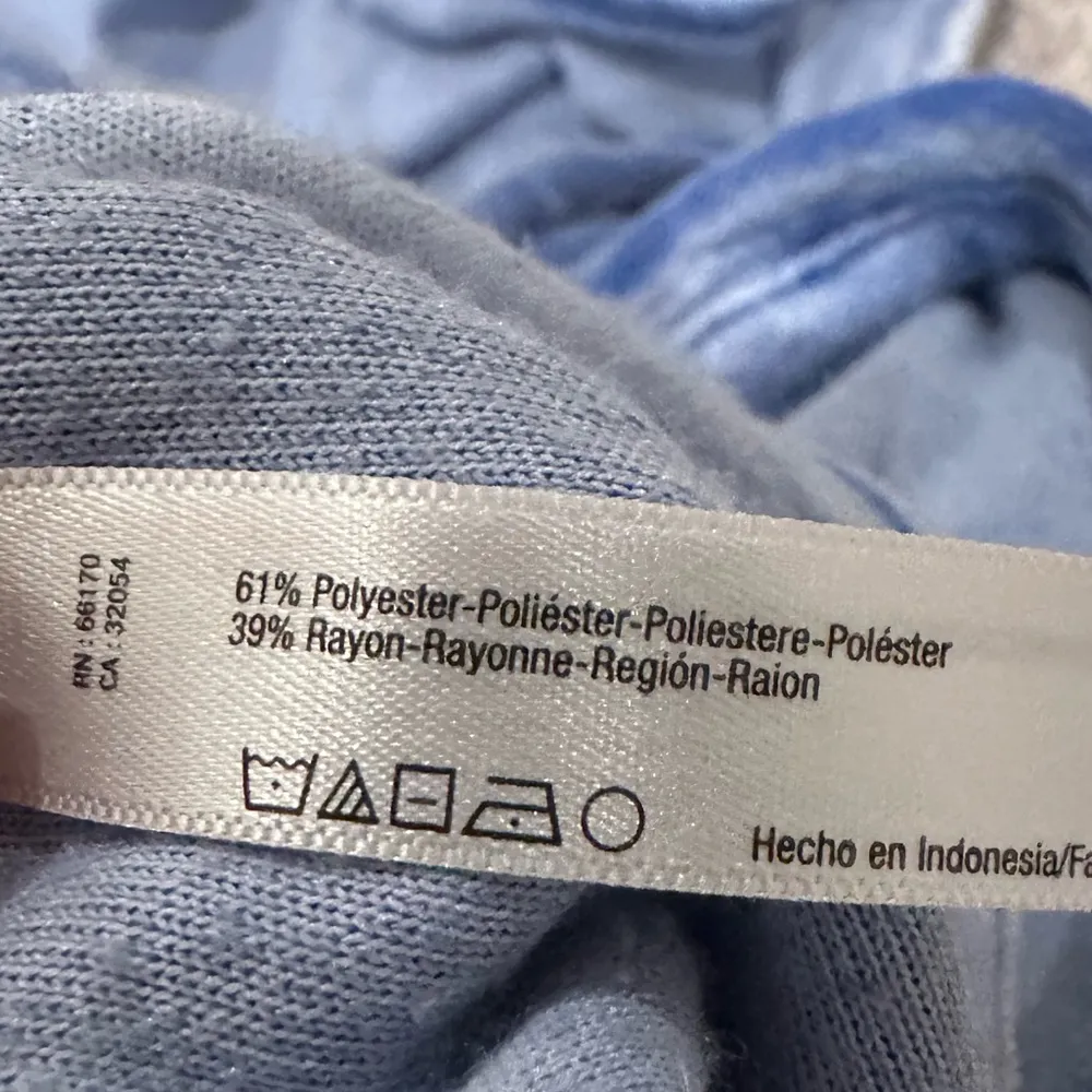 Intimately Blue Velour Racer Back Tank Top Medium - Image 4