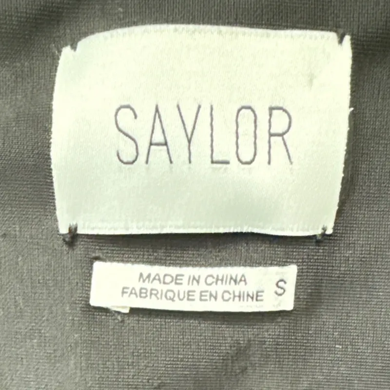 Anthropologie SAYLOR Floral V Neck Burnout Velvet‎ Romper Black Size Small - Image 7