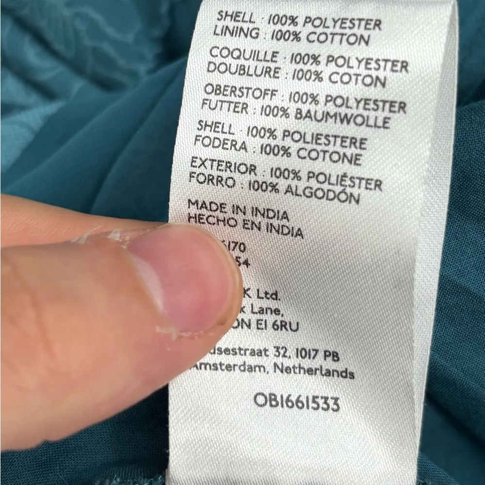 Urban outfitters Y2K coquette fairy boho Becca blue summer floral midi dress xs - Image 12