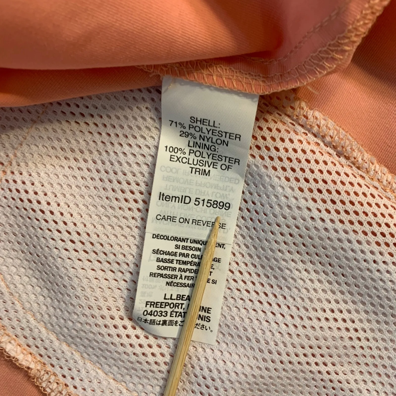 L.L. Bean Women's Coral UPF 50 Plus Sun Protection Long Sleeve Shirt Small Orange - Image 8