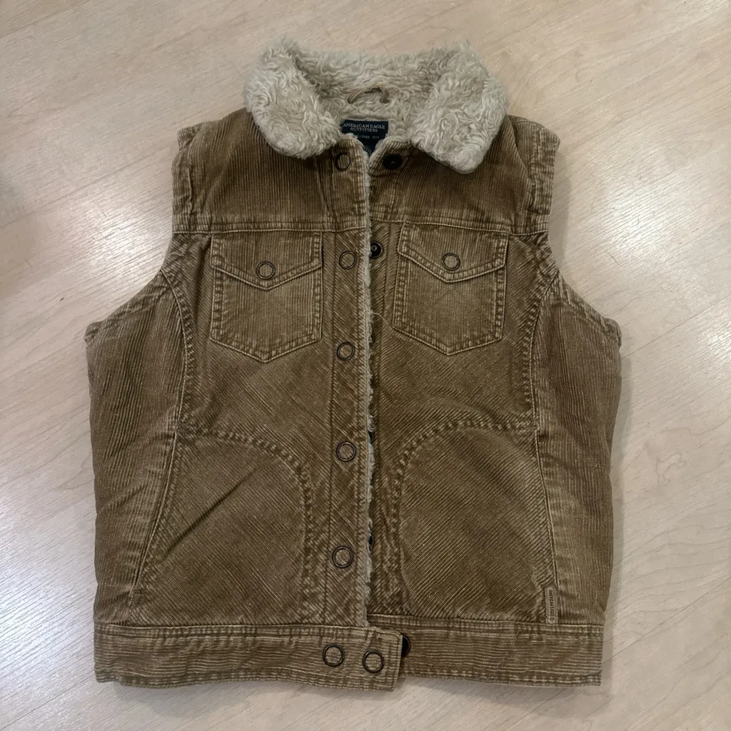Vintage American Eagle Outfitters Denim Vest - Image 4