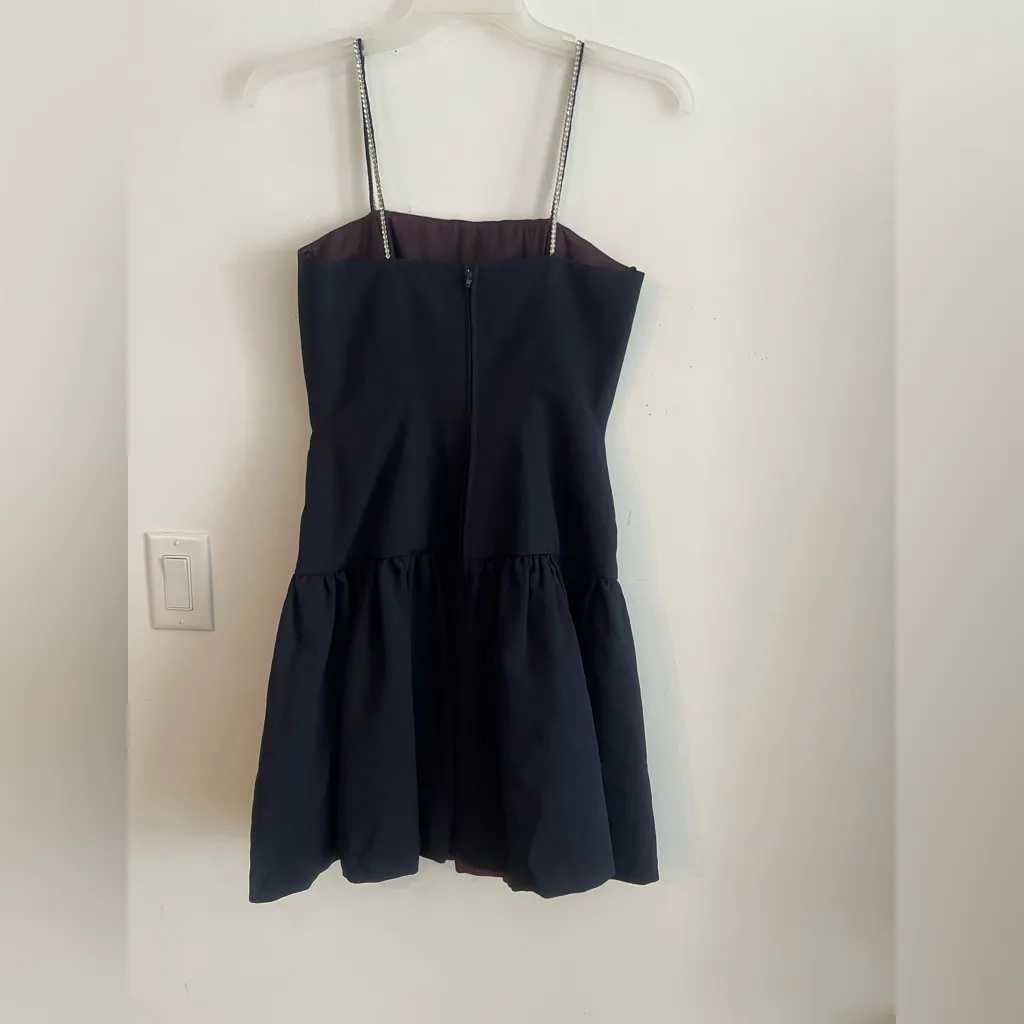 Vintage 1980s Morton Myles for The Warrens Navy Blue Rhinestone Strap Size 6 - Image 10