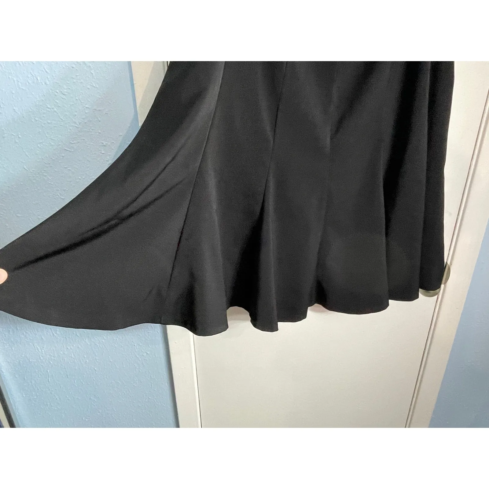 Lane Bryant Skirt Size 20 Black Ruffled Office Siren Whimsygoth Dark Academia - Image 4