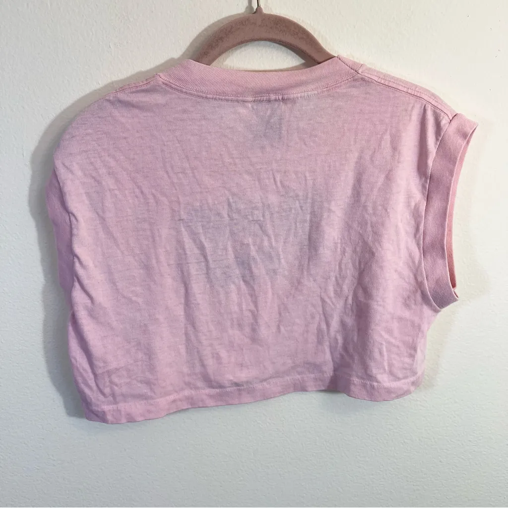 Harley Davidson 3D Emblem Women’s Pink Crop Top Large - Image 7