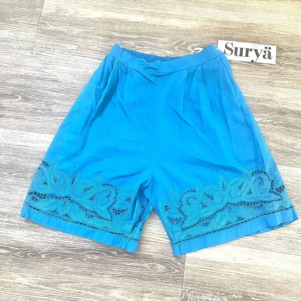 Surya blue retro barcelona shorts Size M - Image 2