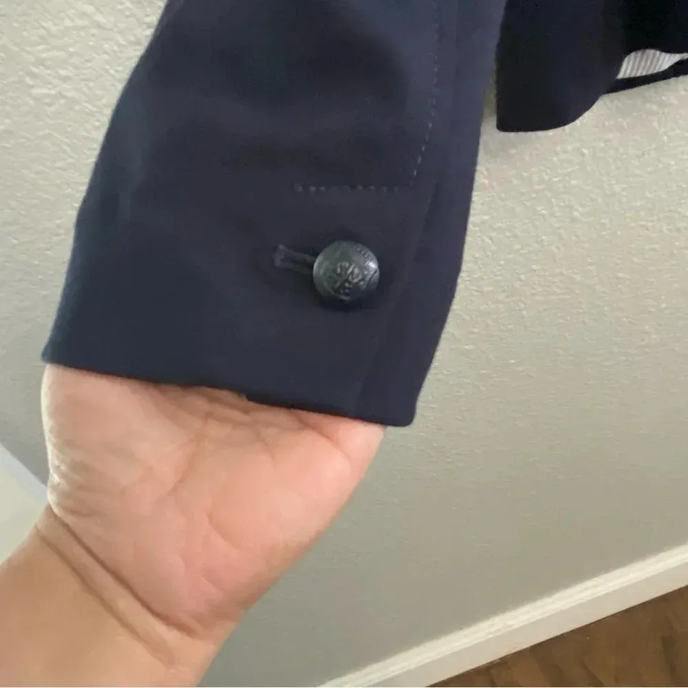Talbots NWT Refined‎ Ponte Knits Jacket Size 6 Button Up Navy - Image 7