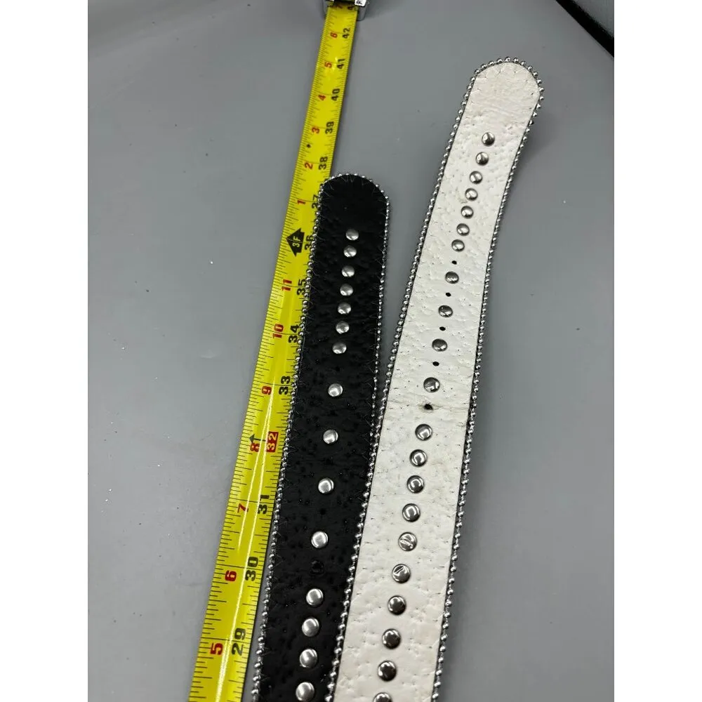 Studded Black & White With Turquoise Accents By Rue21 Etc. Womens S/M - Image 9