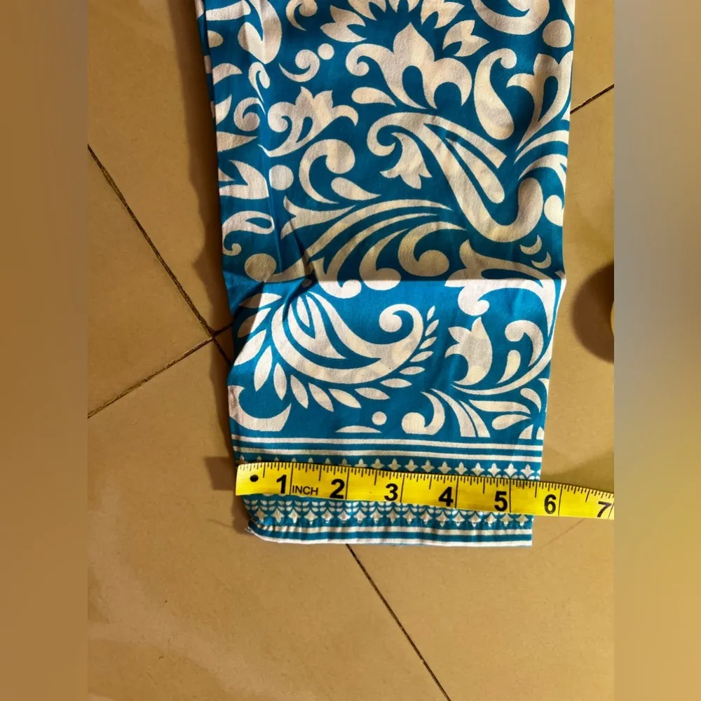 Free People Women's Bella Printed Tunic Blouse Long Sleeve Light Blue Size XL - Image 16