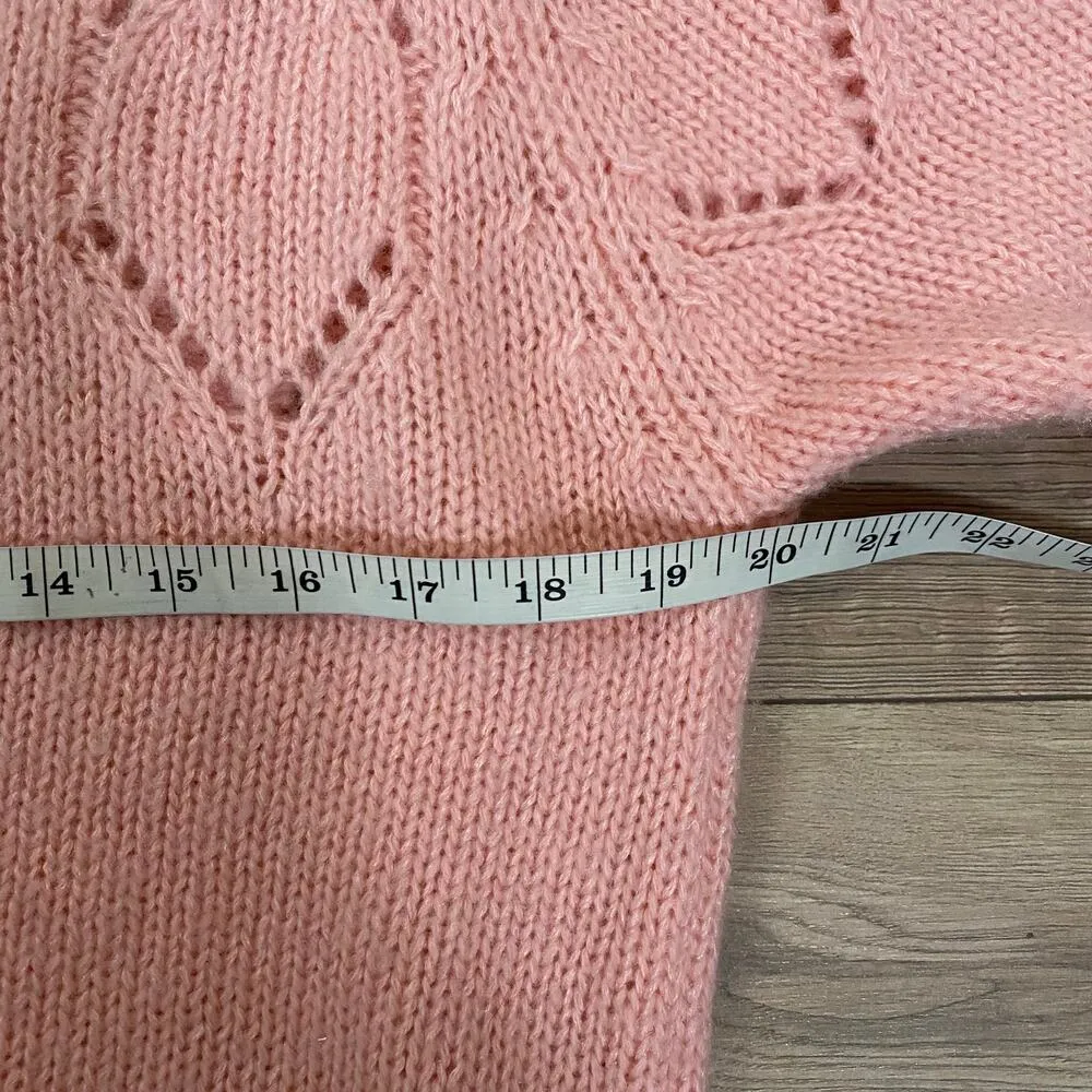 Vintage Cristina Sweater 80s Womens Medium Bubblegum Pink - Image 5