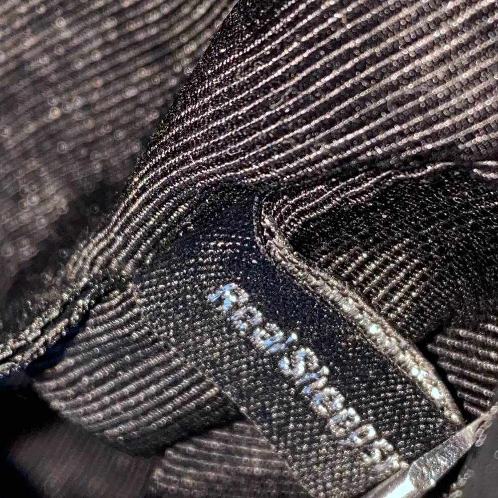 ZAC POSEN Eartha Accordian Black Fury Navy Leather Crossbody Shoulder Bag w/COA - Image 13