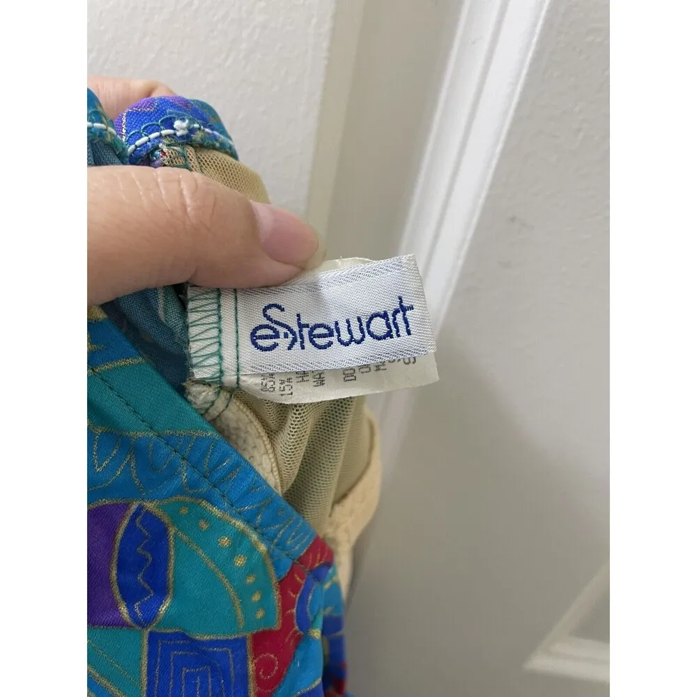 Vintage E. Stewart Womens Swim Floral V - Image 8