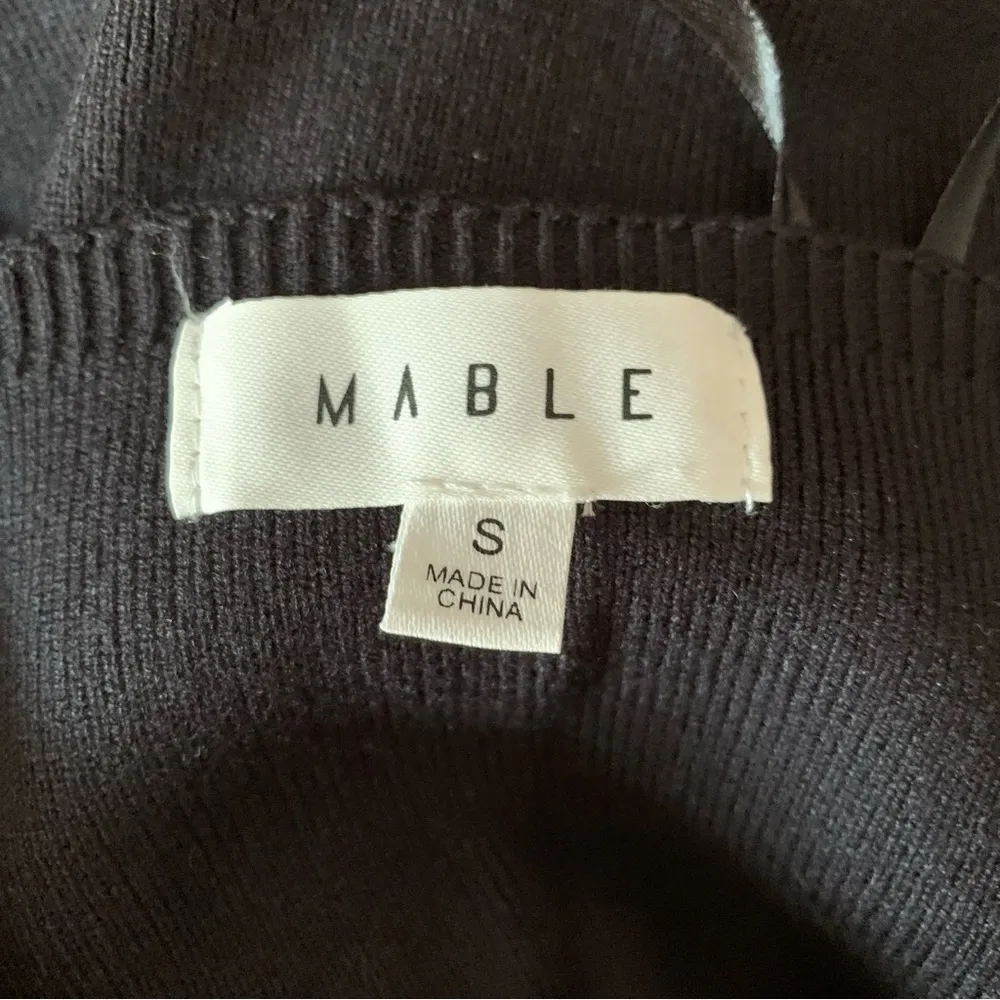 Mable Midi Knit Cutout Black Dress - Image 3