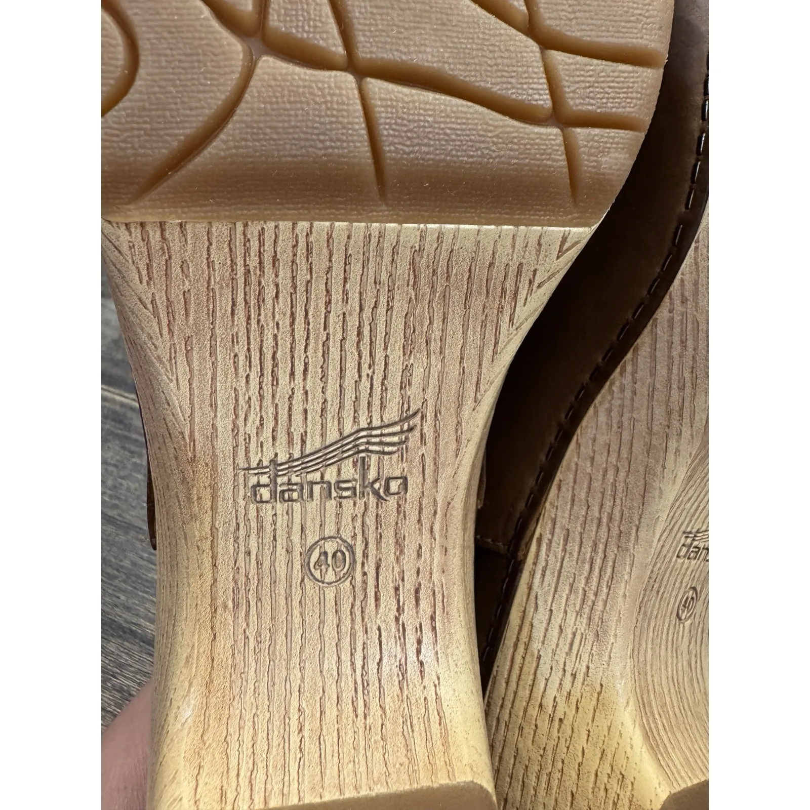 Dansko Lizzy Oiled Pull Up Tan Women's Sandals Size 40 US 9.5-10 Boho Comfort - Image 11