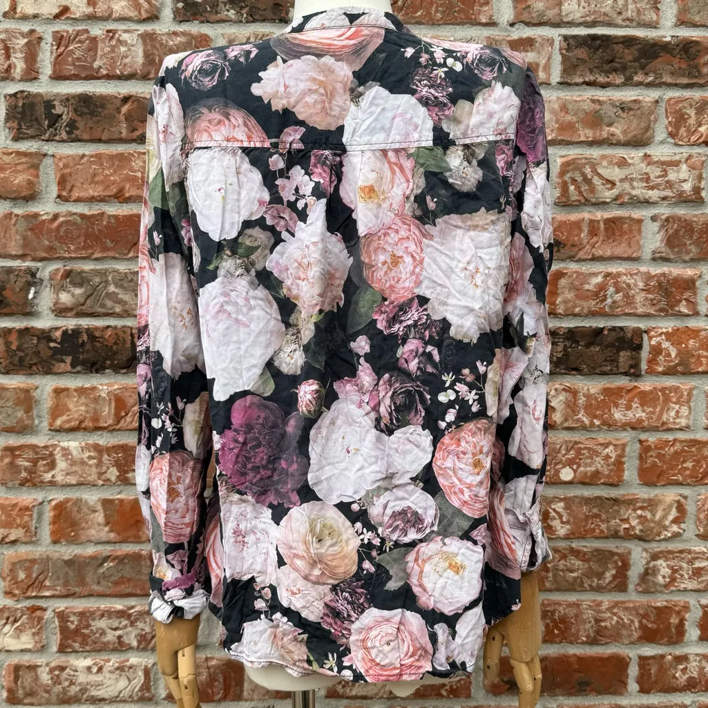 90s vintage EDC rose pattern button - Image 10