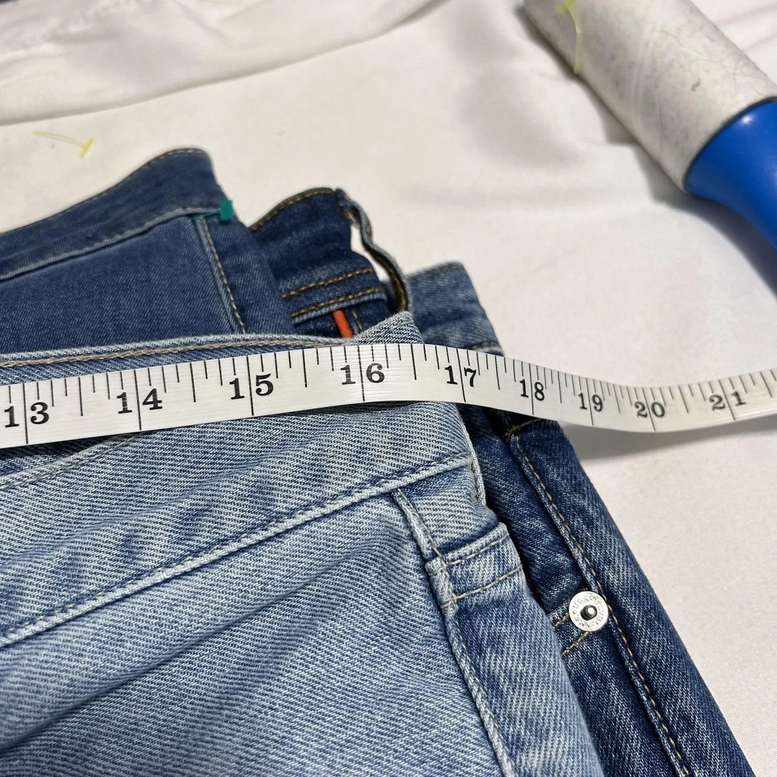 Veronica Beard Jeans Womens 31 Dylan Full Length Straight High Rise Sunset Pier - Image 6