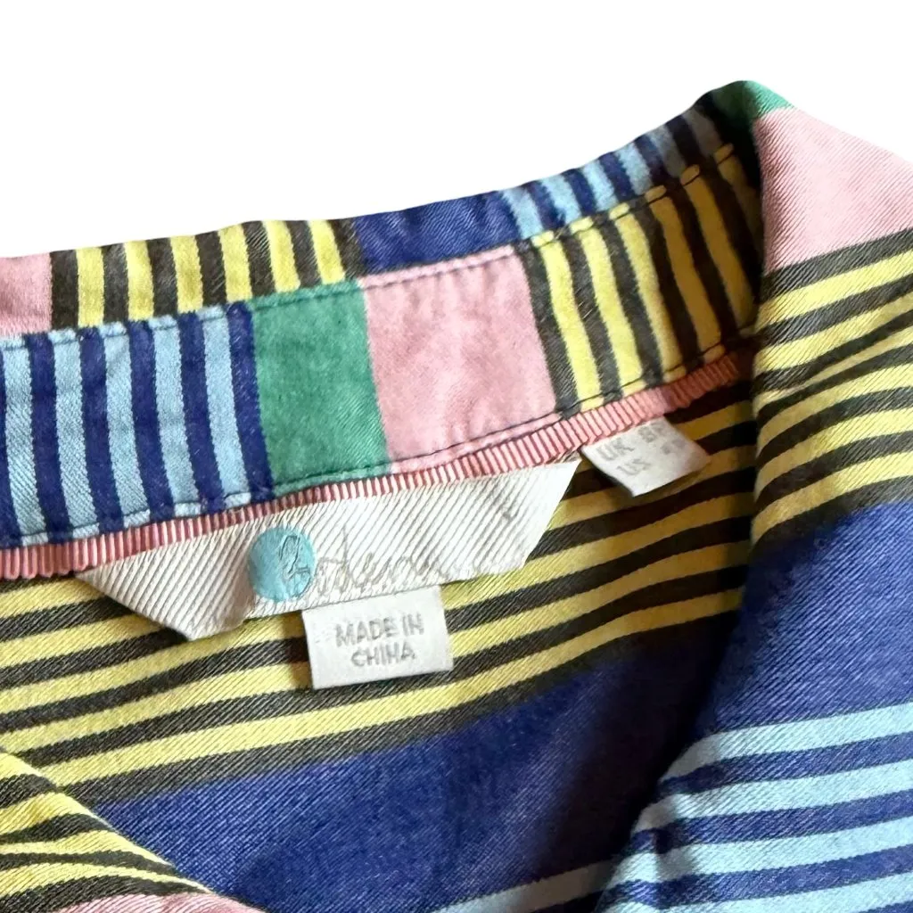 Boden Katrina Colorful Pastel Stripe Maxi Dress Button - Image 10