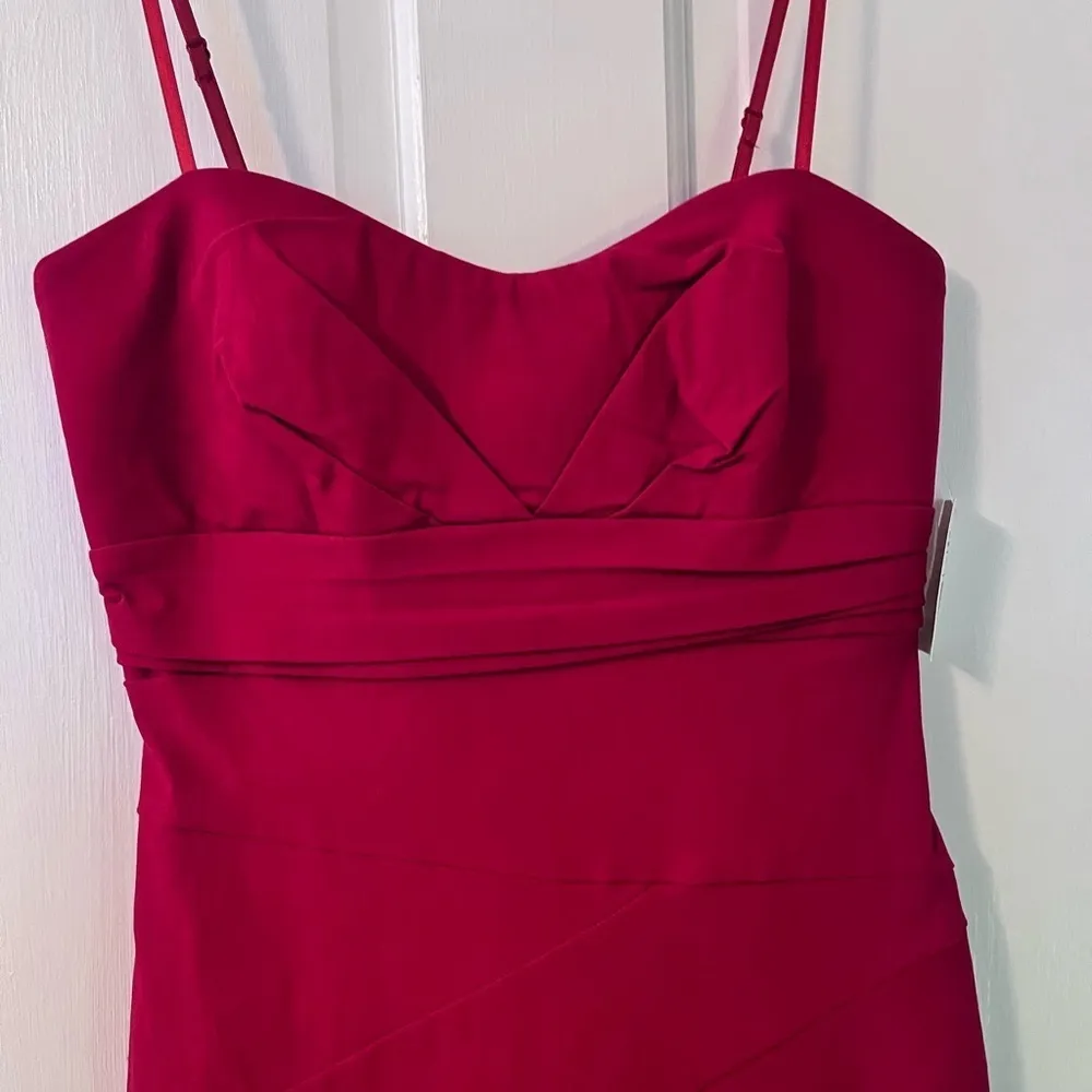 (NWT) Red Bodycon Slip Mini Dress - Image 4