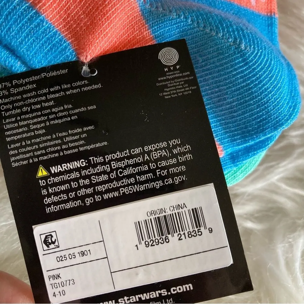 Star Wars Character 6 Pairs No Show Low Cut Socks NWT Princess Leia Darth Vader - Image 4