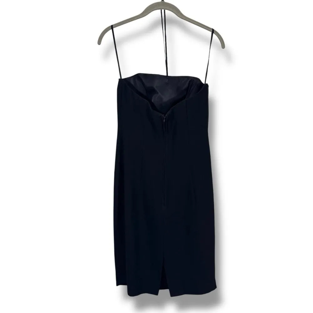 Vintage Black Corset Style Bodycon Strapless Dress Size 6 - Image 9